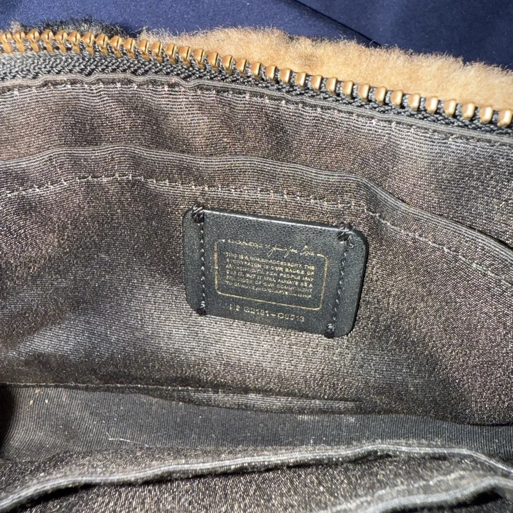 J Lo Coach special purse with Black and Brown fur Interior Bag - Picture 3 of 6